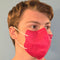 Mascherine Chirurgiche Colorate "Light Mask" DM tipo II (CE) - Made in Italy 5pz (€0,40/pz) Mascherine Mustang Healthy Division Amarena/Bianco 