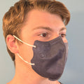 Mascherine Chirurgiche Colorate "Light Mask" DM tipo II (CE) - Made in Italy 5pz (€0,40/pz) Mascherine Mustang Healthy Division Blu Navy/Bianco 