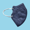 Mascherine Chirurgiche Colorate "Light Mask" DM tipo II (CE) - Made in Italy 5pz (€0,40/pz) Mascherine Mustang Healthy Division Blu Navy/Bianco 