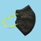 Mascherine Chirurgiche Colorate "Light Mask" DM tipo II (CE) - Made in Italy 5pz (€0,40/pz) Mascherine Mustang Healthy Division Nero/Giallo Fluo 