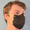 Mascherine Chirurgiche Colorate "Light Mask" DM tipo II (CE) - Made in Italy 5pz (€0,40/pz) Mascherine Mustang Healthy Division Nero/Giallo Fluo 