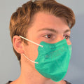 Mascherine Chirurgiche Colorate "Light Mask" DM tipo II (CE) - Made in Italy 5pz (€0,40/pz) Mascherine Mustang Healthy Division Verde Chiaro/Bianco 