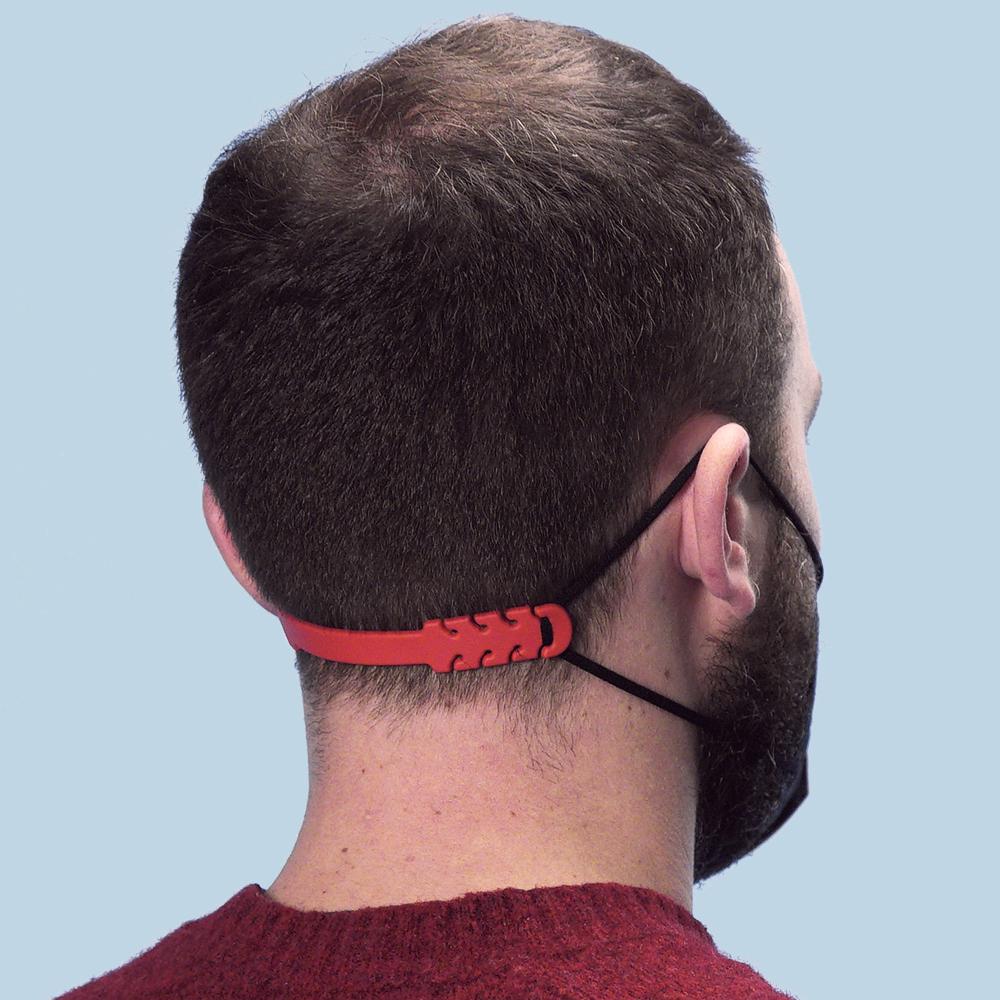 IWOWHERO Cinturino Per Maschera Regolabile 4 Pezzi In Nylon Nero, Estensione Salva Orecchie Antiscivolo Per Adulti E Ragazzo Ragazza, Prolunghe Comode - Foto 4