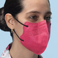 Mascherine Chirurgiche Colorate 5 pz "Light Mask" DM tipo II (CE) - Made in Italy Mustang Healthy Division Ciclamino/Nero 