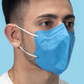 Mascherine Chirurgiche Colorate 5 pz "Light Mask" DM tipo II (CE) - Made in Italy Mustang Healthy Division Turchese/Bianco 